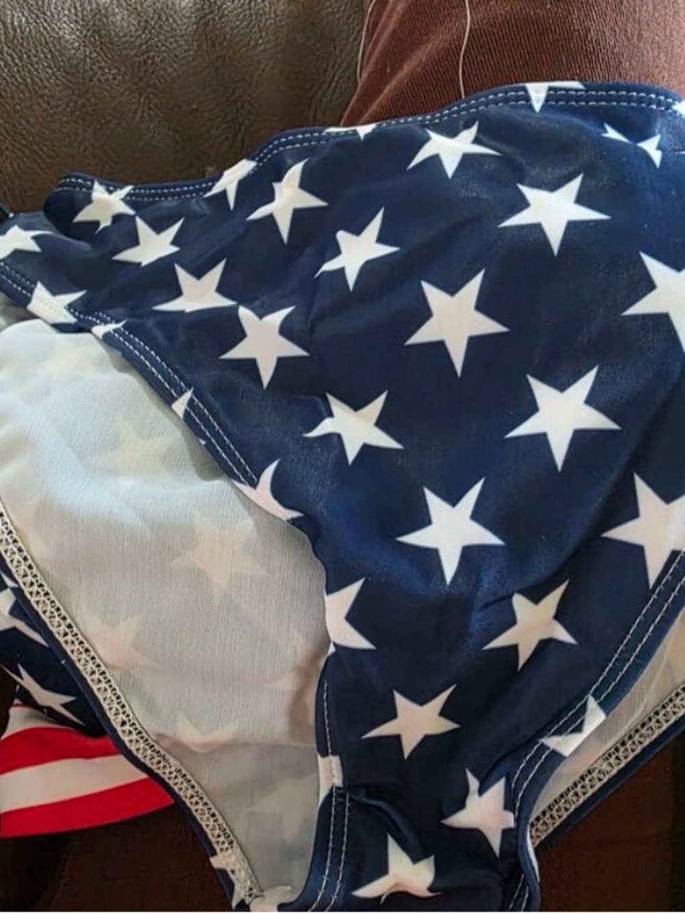 Star-Spangled Women's Two-Piece Bikini Set - Red, White & Navy - Picture 4 of 5